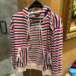 Lands end striped jacket